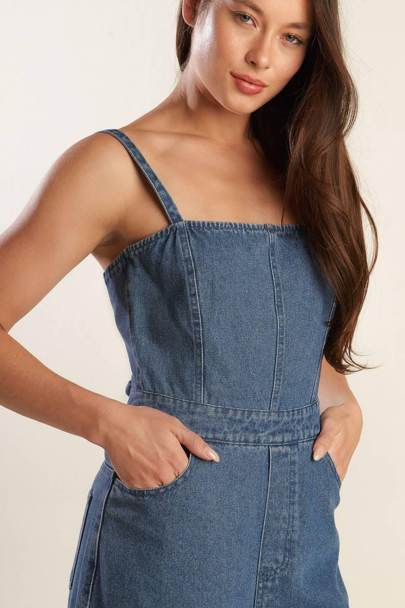CLEAN GIRL DENIM JUMPSUIT
