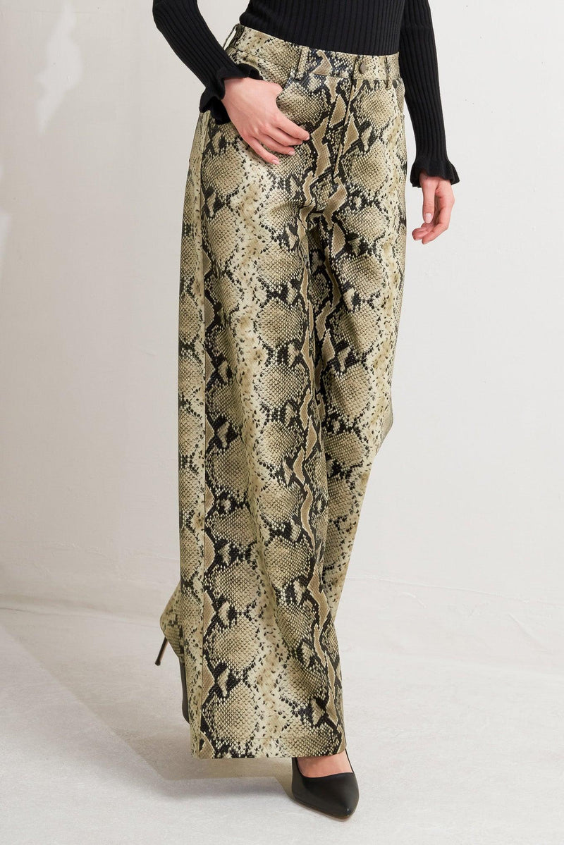 GLAM VENOM FAUX LEATHER PANTS
