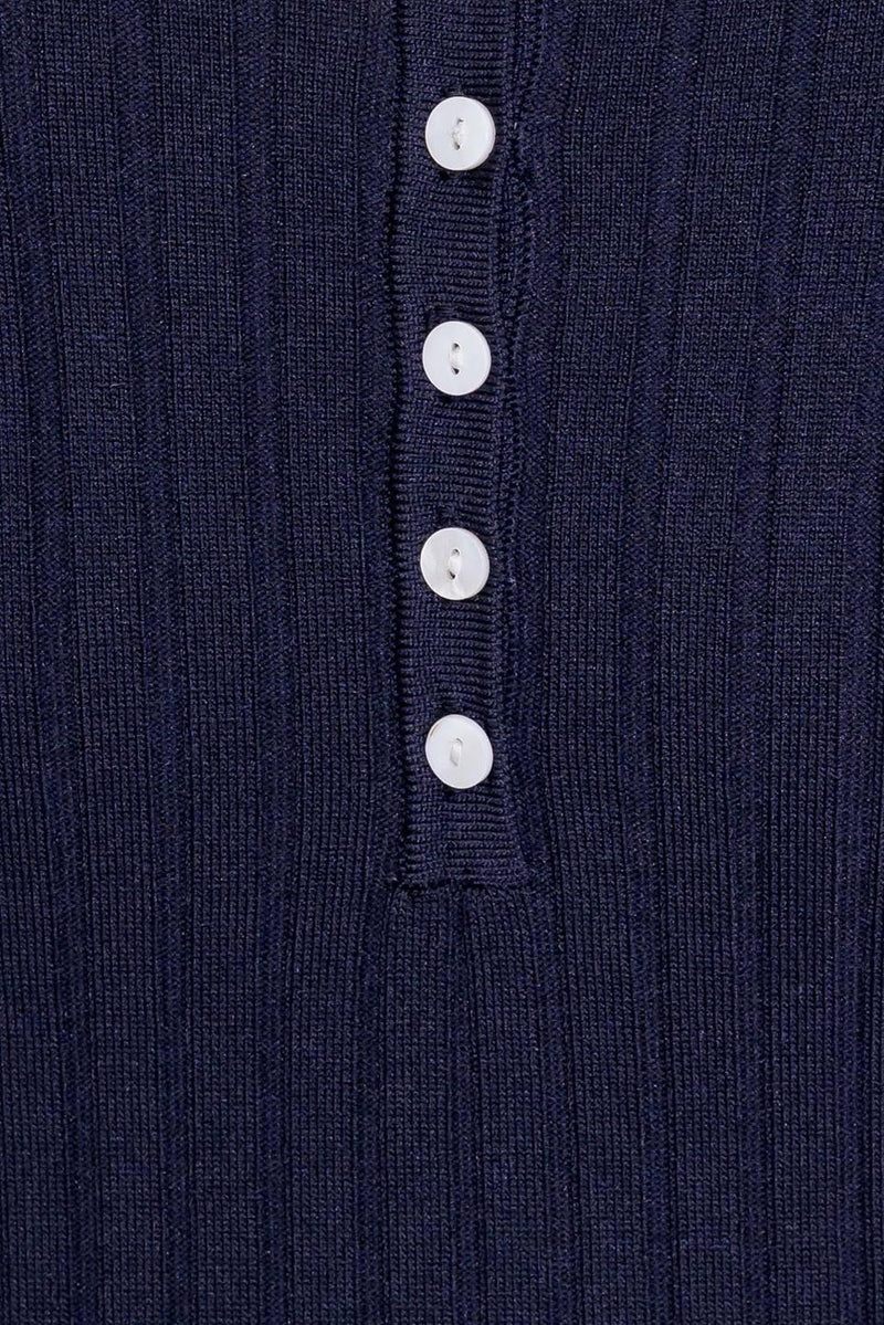 SO MAGNETIC NAVY SWEATER MIDI DRESS