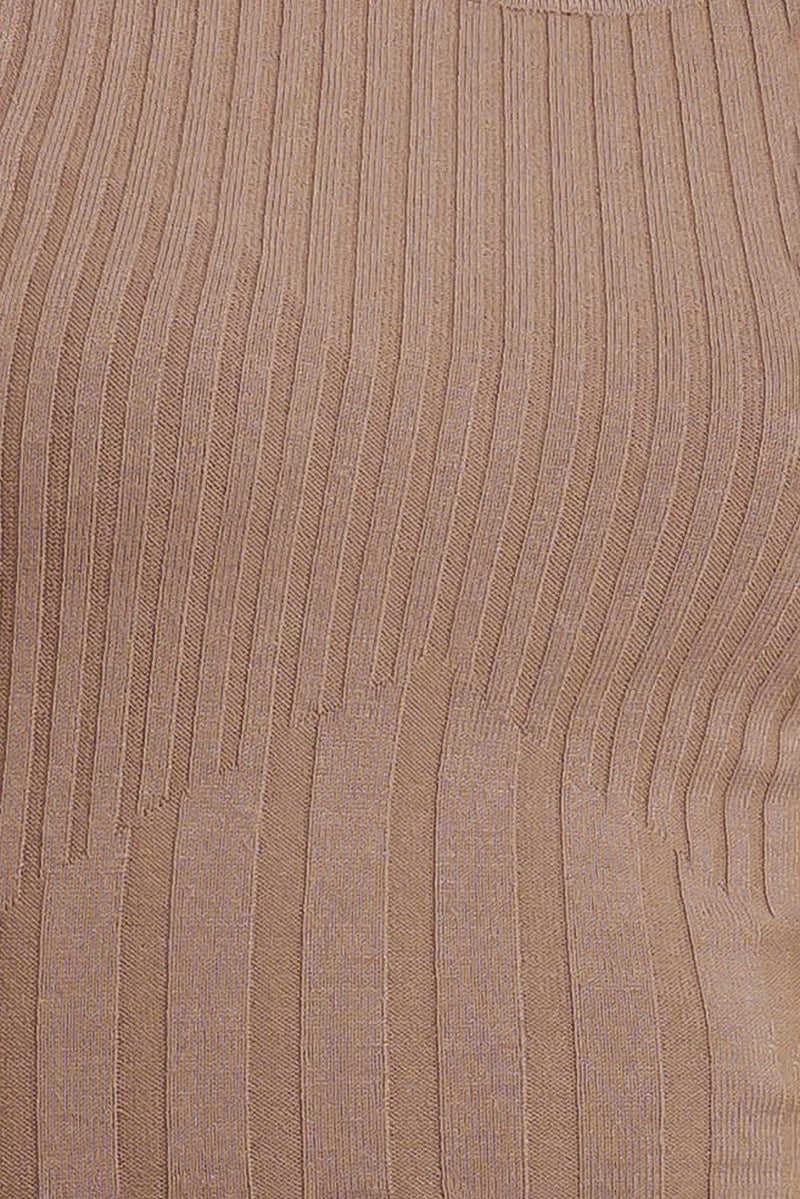 STRUCTURED CHIC SWEATER MIDI DRESS