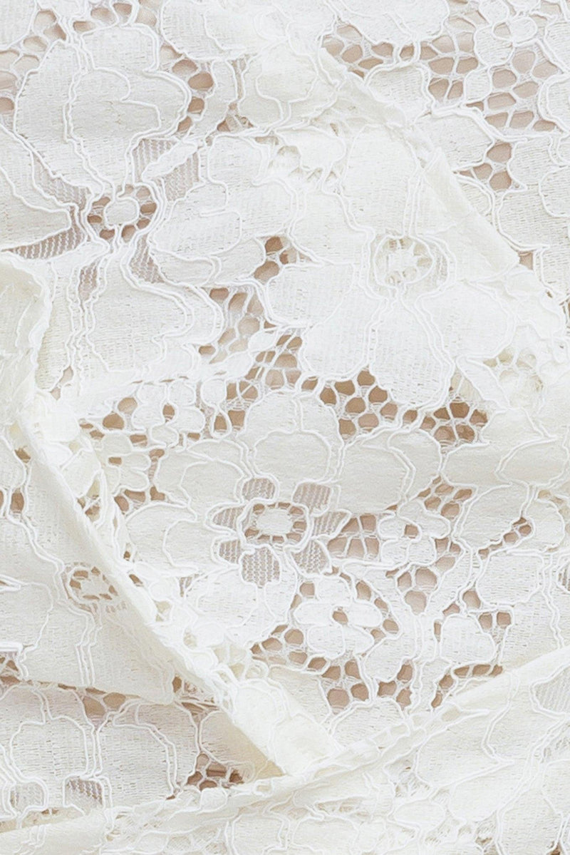 CHANTILLY FLAIR WOVEN LACE TUBE TOP