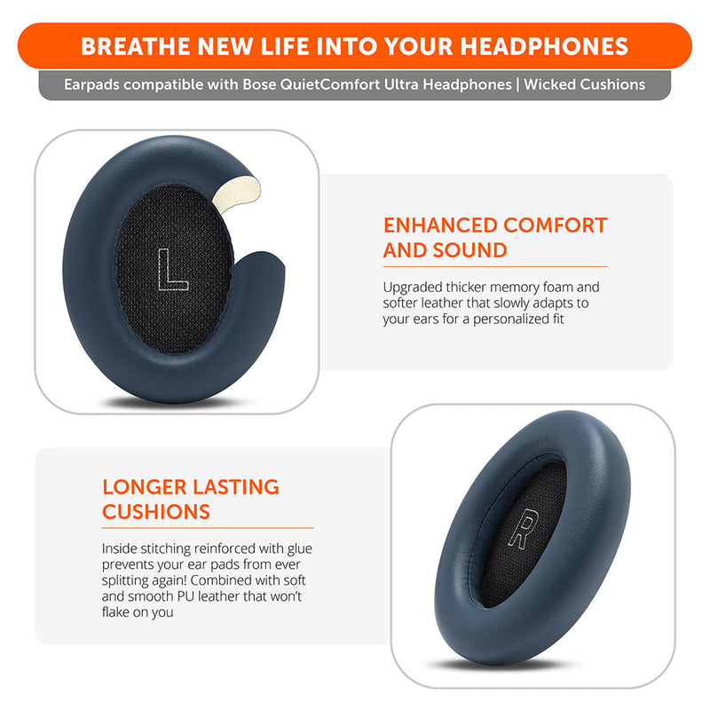 Bose QuietComfort Ultra Gen 1 & Gen 2 Earpads - WC PadZ QC Ultra
