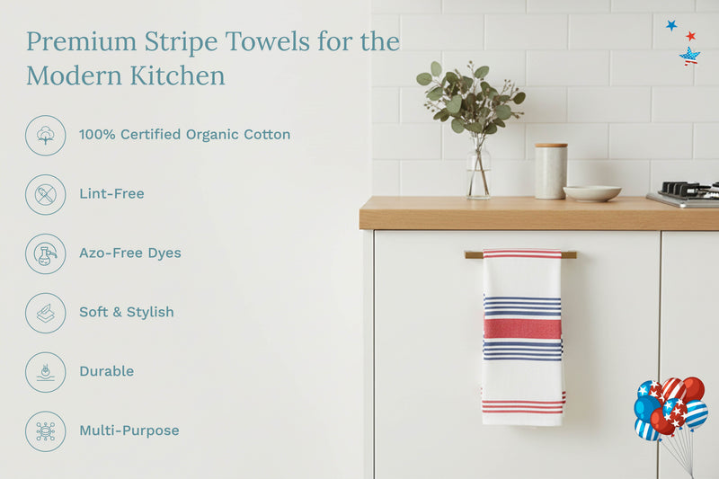 Striped Kitchen Towels
