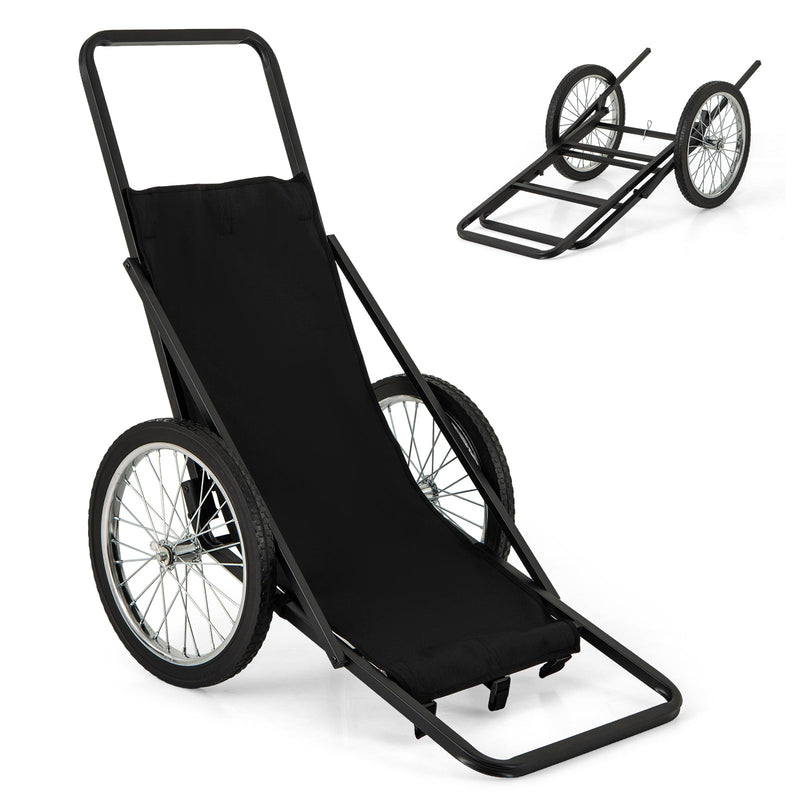 550 LBS Folding Deer Game Cart with Polyester Liner for Hunting