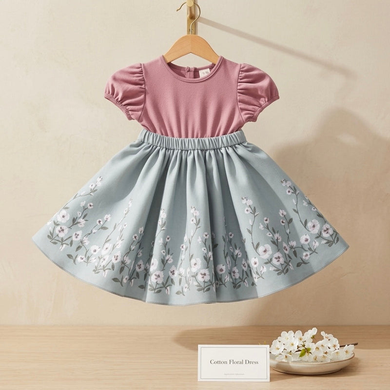 Soft and Breathable Organic Cotton Dress for Girls | Bloom