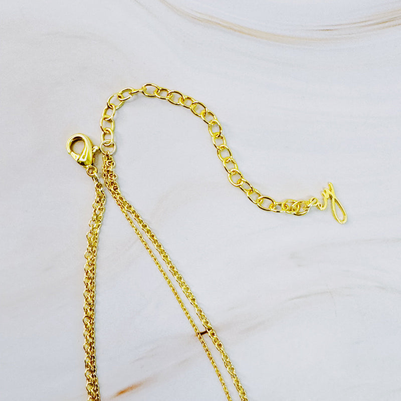 Cross And Coin Layered Necklace
