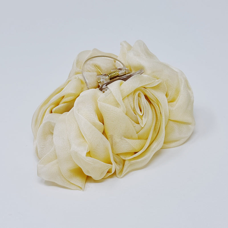 Sheer Flower Hair Claw