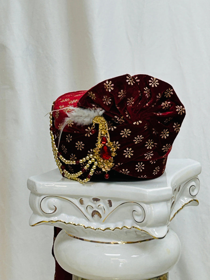 Velvet pagdi for men
