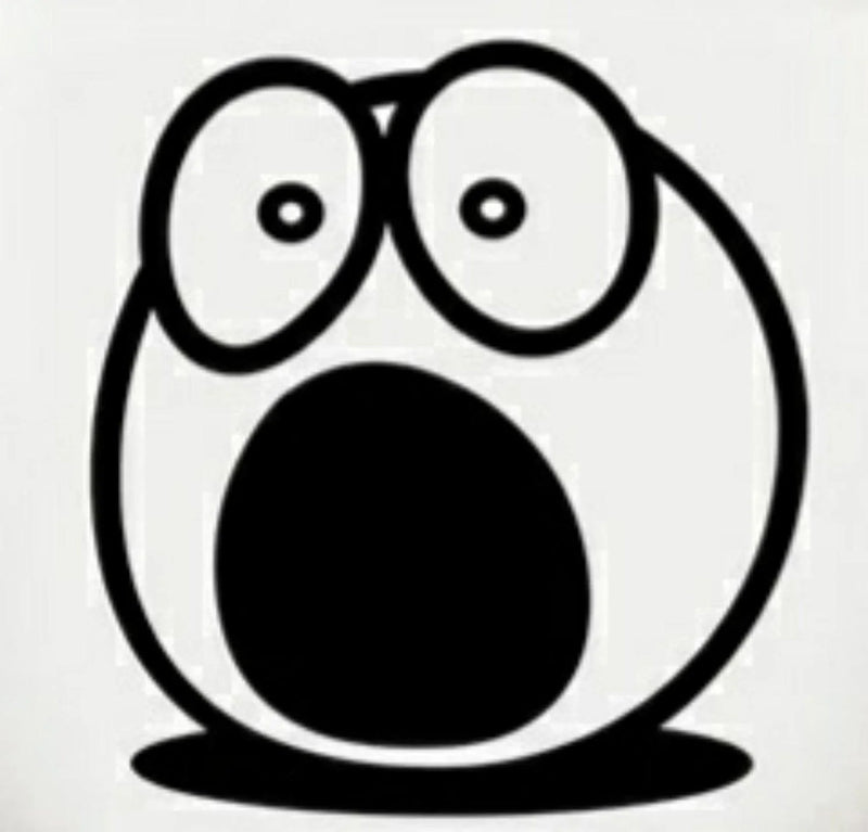 Funny Bathroom Vinyl Decal: Toilet Decor Sticker