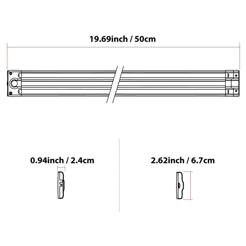 Countertop Lighting Warm White 20 Inch Panel - Plug-In Power