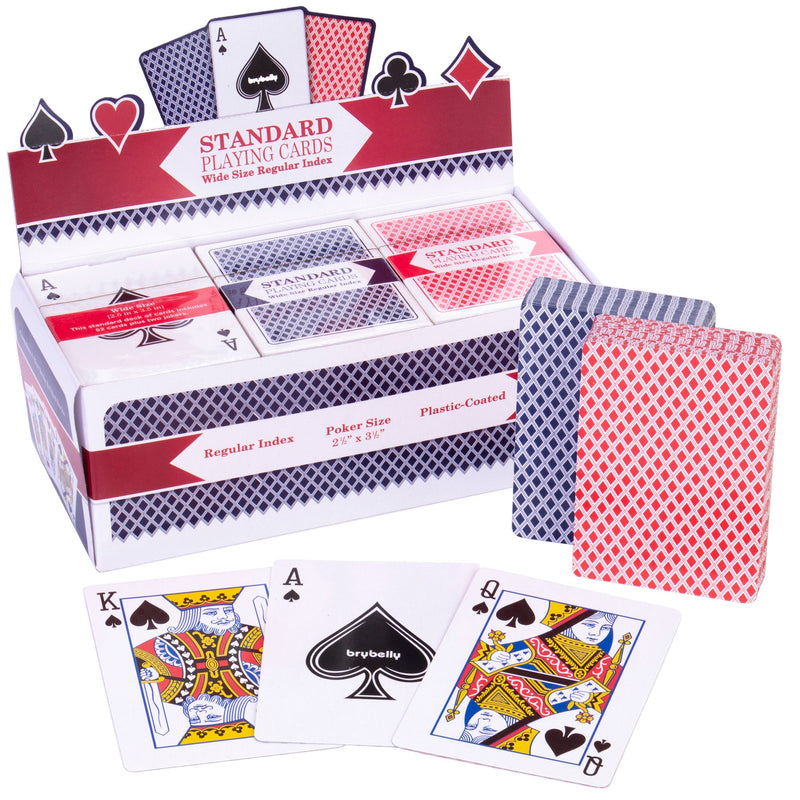 Playing Cards, 12 Decks Mixed Red/Blue