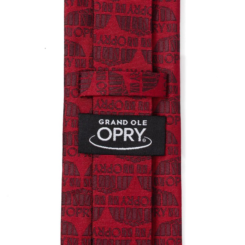 Grand Ole Opry Auditorium Red Men's Tie