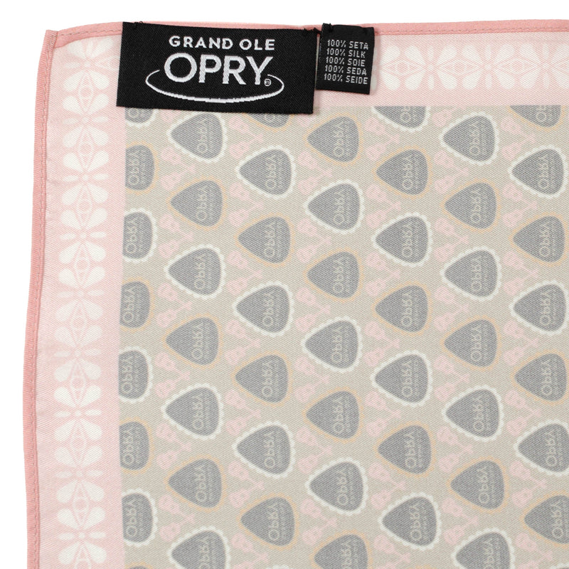 Grand Ole Opry Pink Multi Satin Handkerchief Scarf