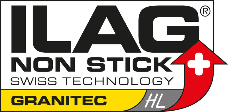 MASTERPAN Nonstick Stovetop Oven Grill Pan & Stainless Steel Lid, Red 12" (30cm)