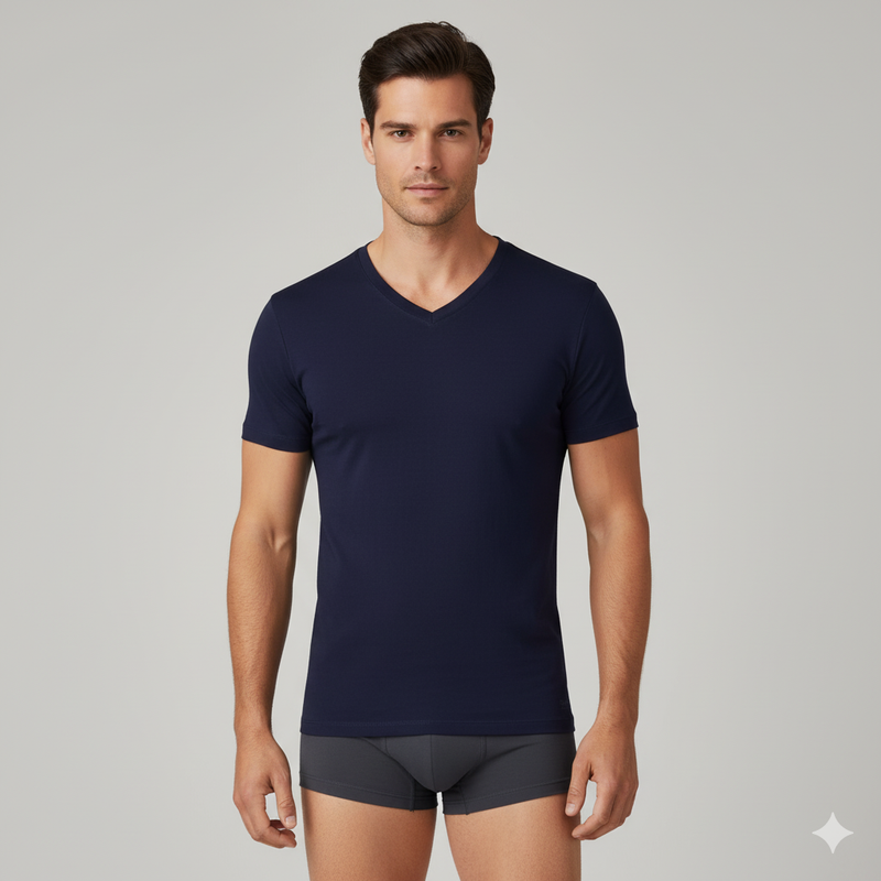 Men's Bamboo V-Neck Undershirt (3 Pack)