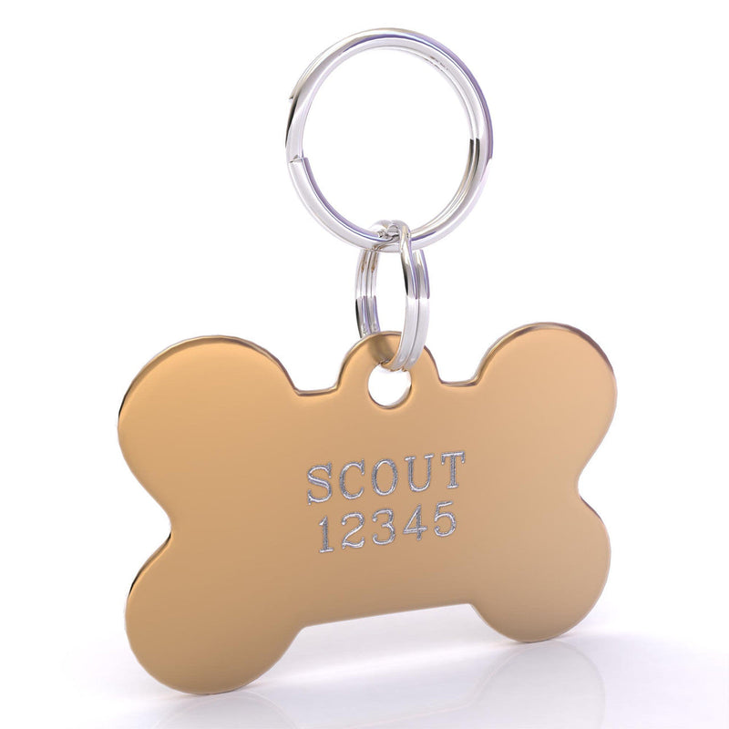 HyperLite Bone Dog ID Tag with Engraving
