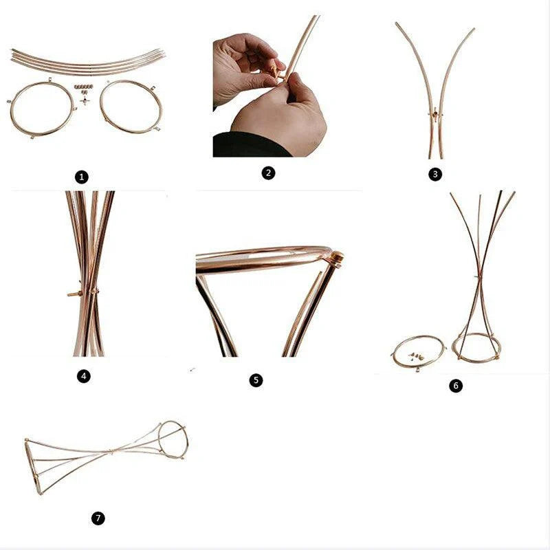 Gold Wedding Table Centerpieces - 31.4" Tall