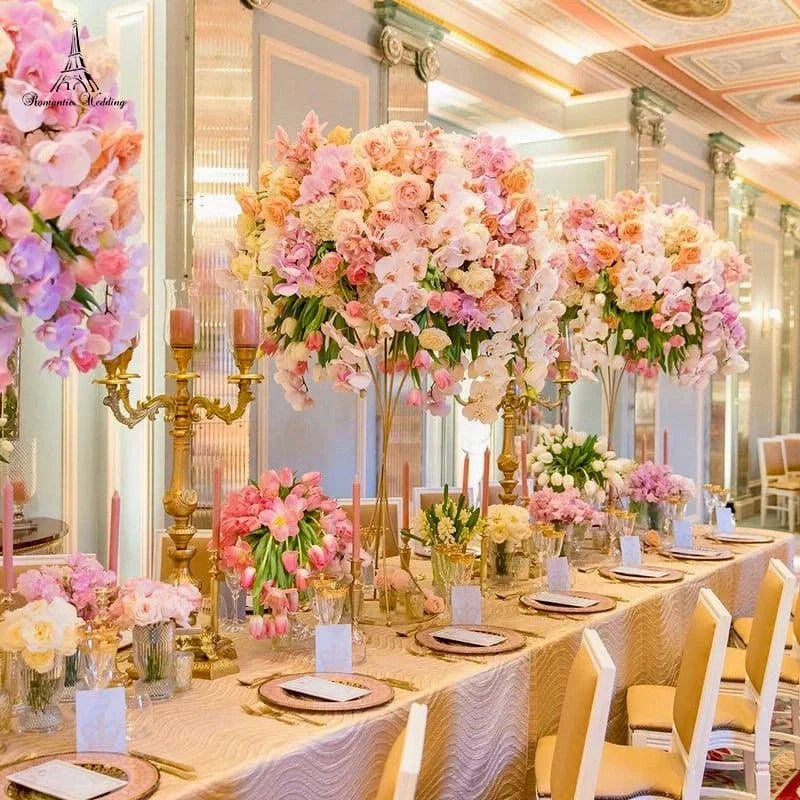 Gold Wedding Table Centerpieces - 31.4" Tall