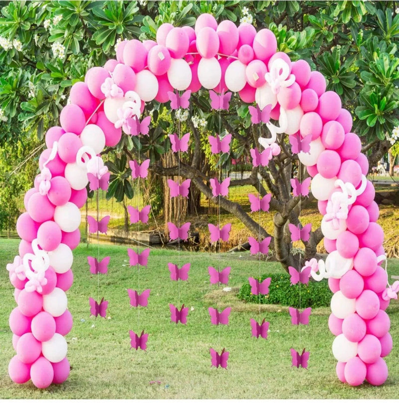 Gradient Color Paper Butterfly Hanging Garland