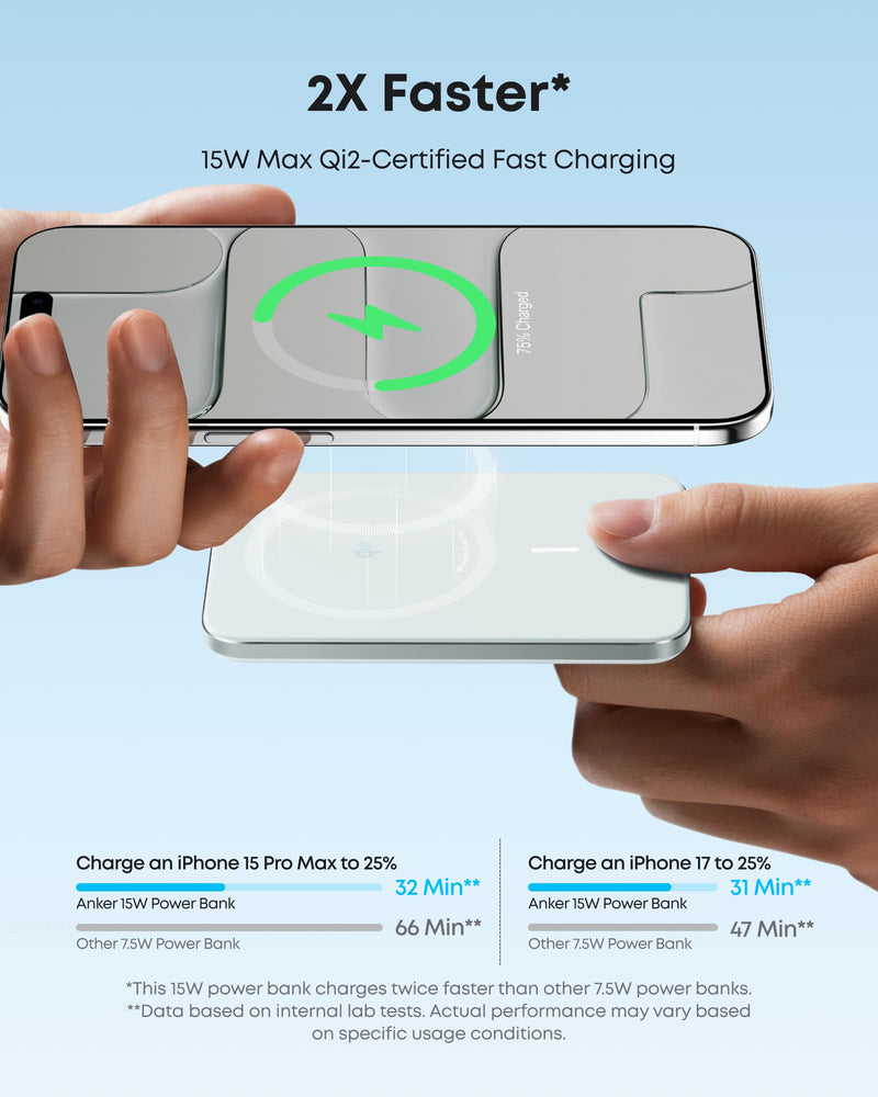 Anker Nano Power Bank (5K, MagGo, Slim)