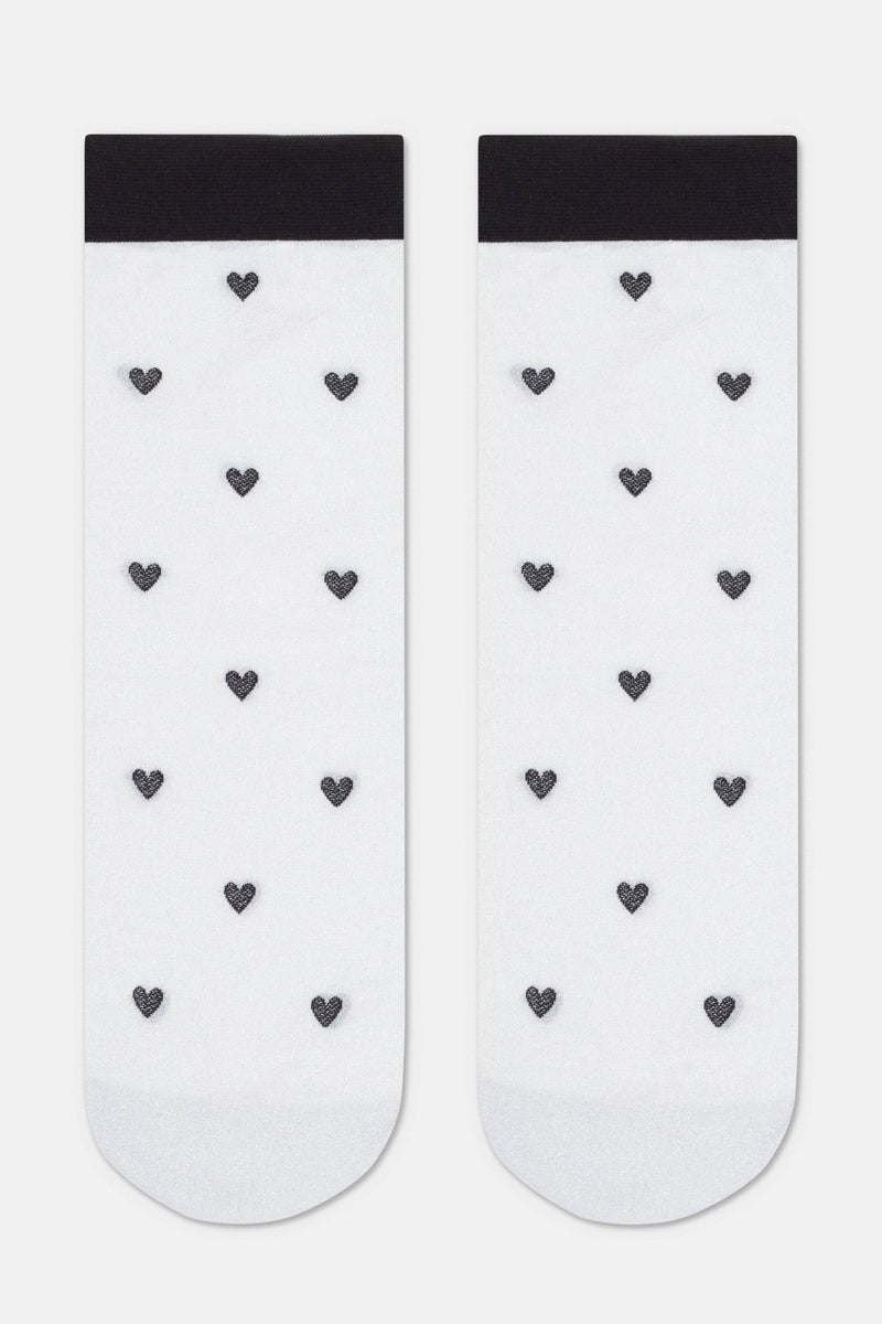 Shimmering Socks Conte Fantasy - "Hearts" Designs