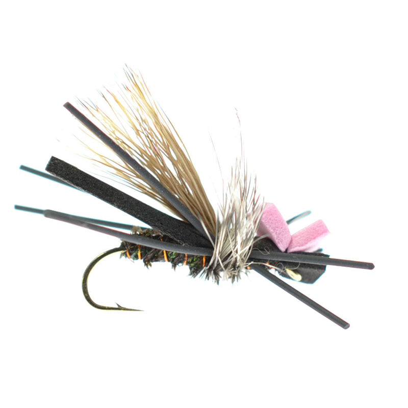 Gypsy King Hopper Foam Body Grasshopper Fly - 1 Dozen Flies Hook Size 10