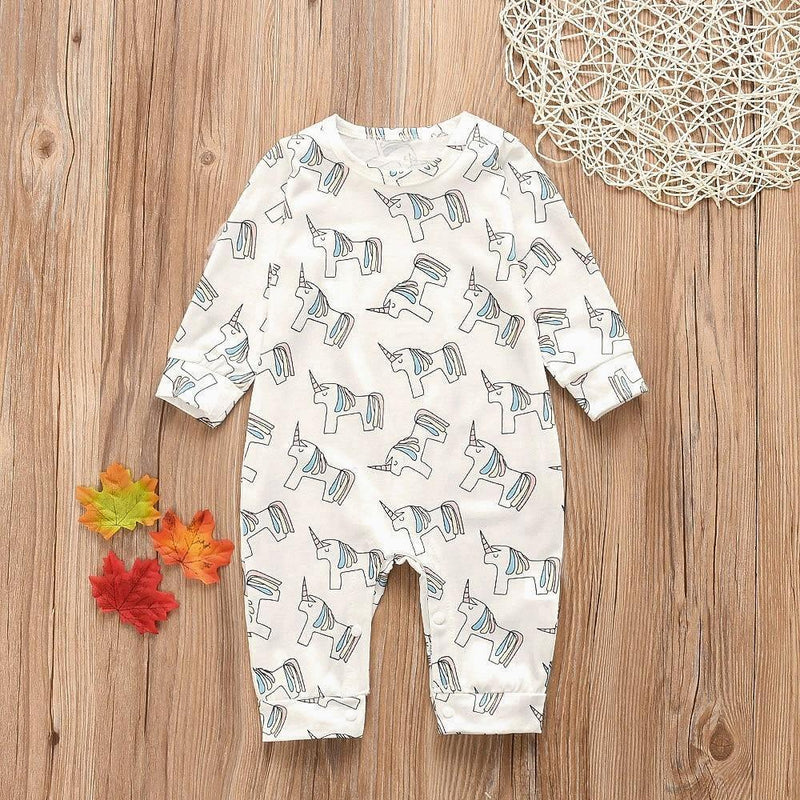 Baby Clothes Boys Girls Romper Floral Dinosaur Car Printed Long Sleeve Cotton Romper Kids Jumpsuit Playsuit For Kids