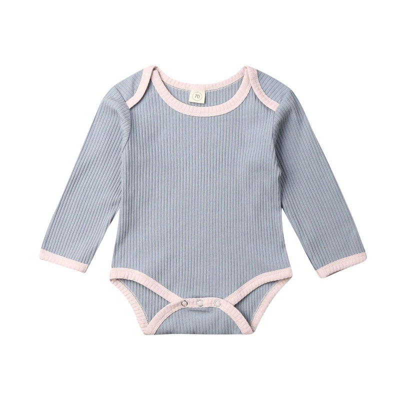 Fashion Newborn Baby Boy Girl Romper Jumpsuit Outfits Knitted Cotton Clothes For Babies In Classic Style