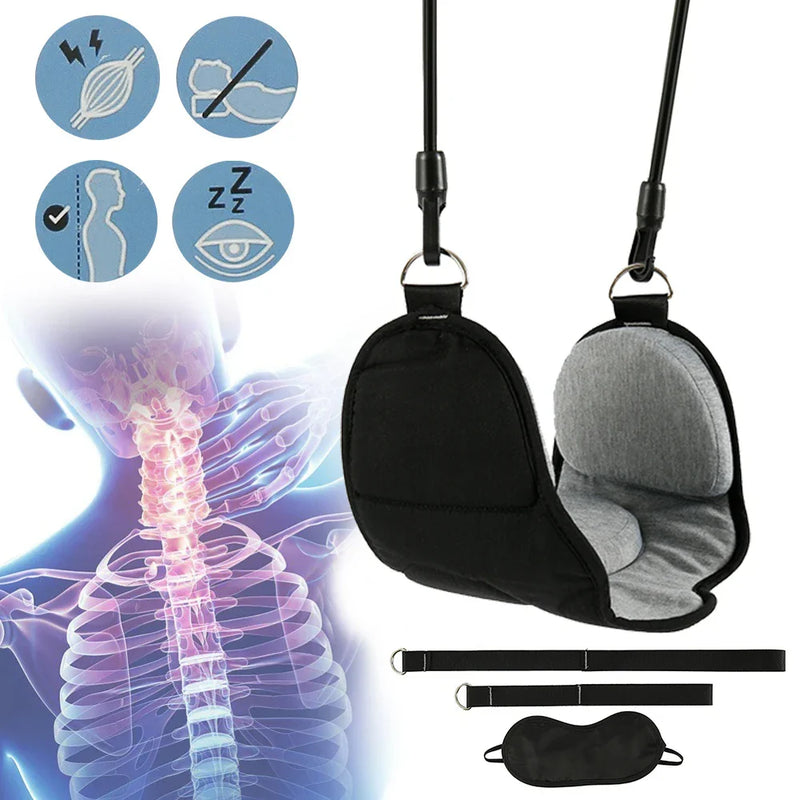 Portable Neck Hammock Set | Memory Foam Pillow + Mask