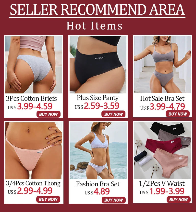 3Pcs/Set Cotton Women Briefs Sexy Seamless Brazilian Panties Female Low Rise Underwear Breathable Underpants Girls M-XL Intimate