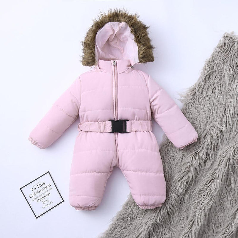 Winter Clothes For Infant Baby Hooded Warm Thick Snowsuit Jumpsuit Romper for Boys and Girls  Style