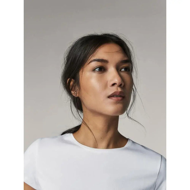 100% Cotton Women's T-Shirts Short Sleeves Solid Color