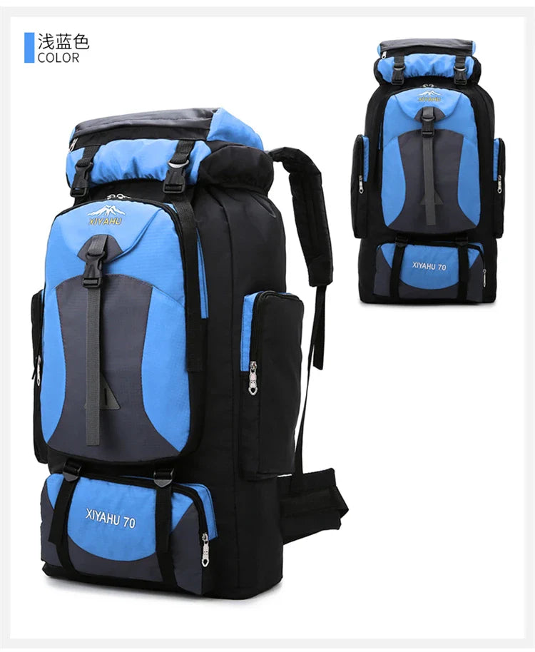64L Waterproof Mountaineering Backpack – Large Capacity, Built for Adventure