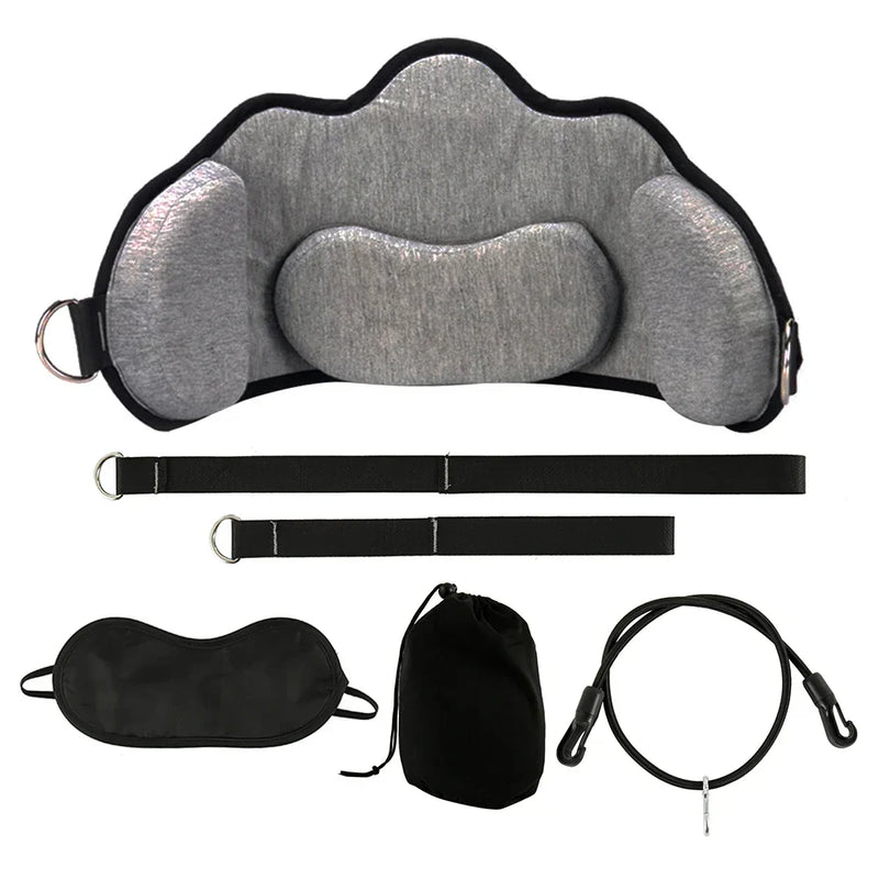 Portable Neck Hammock Set | Memory Foam Pillow + Mask