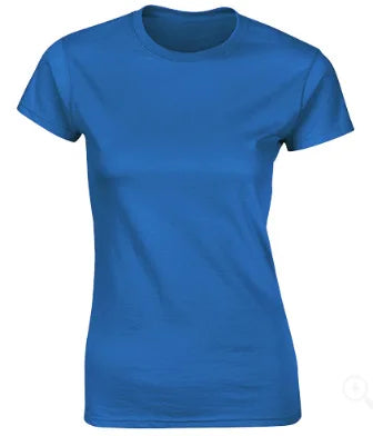100% Cotton Women's T-Shirts Short Sleeves Solid Color