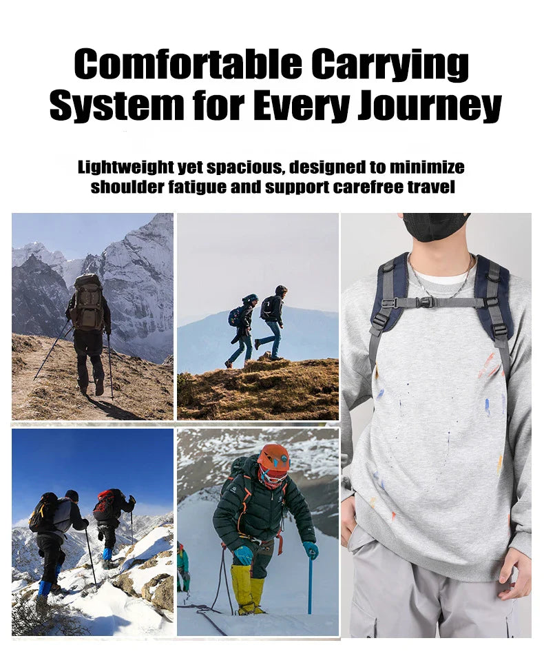 40L Hiking Backpack for Men & Women – Lightweight Outdoor Travel Daypack, Waterproof Camping Backpack with Multiple Compartments, Durable Sports & School Bag