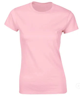 100% Cotton Women's T-Shirts Short Sleeves Solid Color
