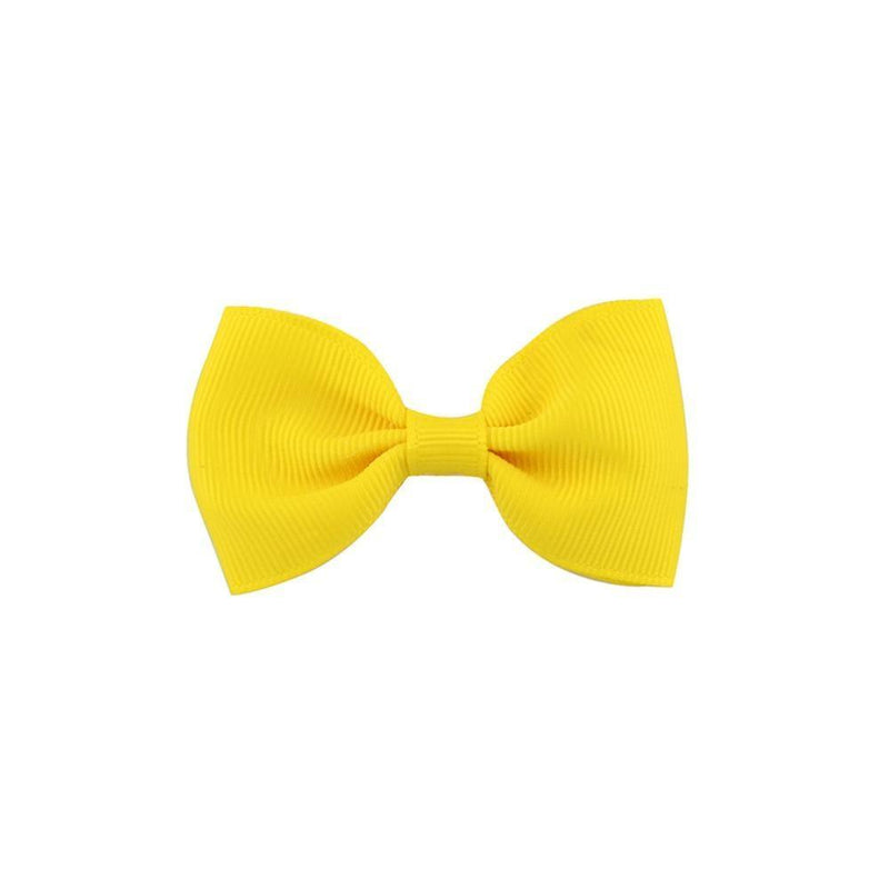 Colorful Mini Bow Tie Hair Clip Small Sweet Solid Ribbon Bow Safety Hair Clips Hairpins Baby Girl Hair Accessories