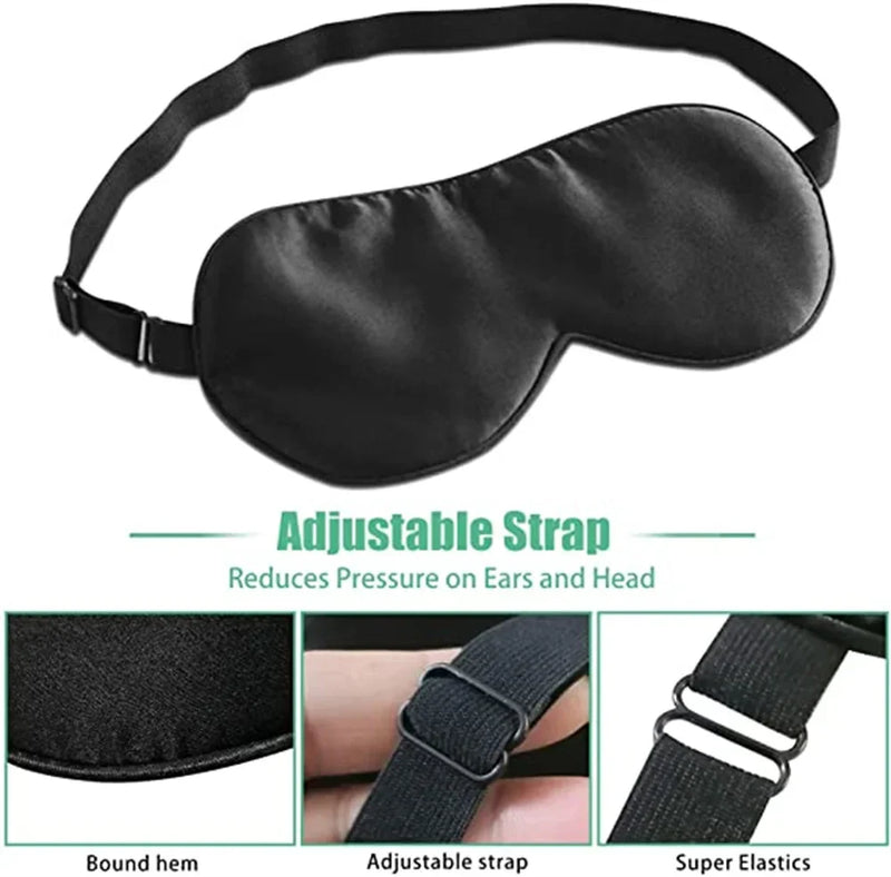 Silk Cotton Padded Eye Mask | Full Cover Light Block