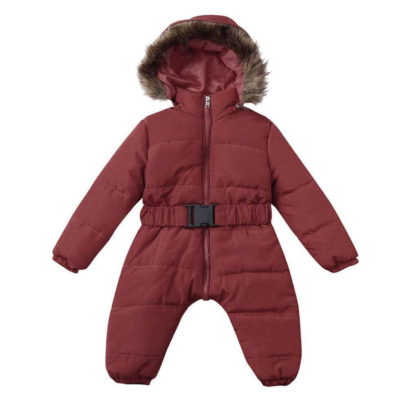 Winter Clothes For Infant Baby Hooded Warm Thick Snowsuit Jumpsuit Romper for Boys and Girls  Style