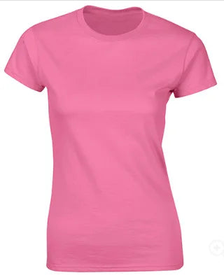 100% Cotton Women's T-Shirts Short Sleeves Solid Color