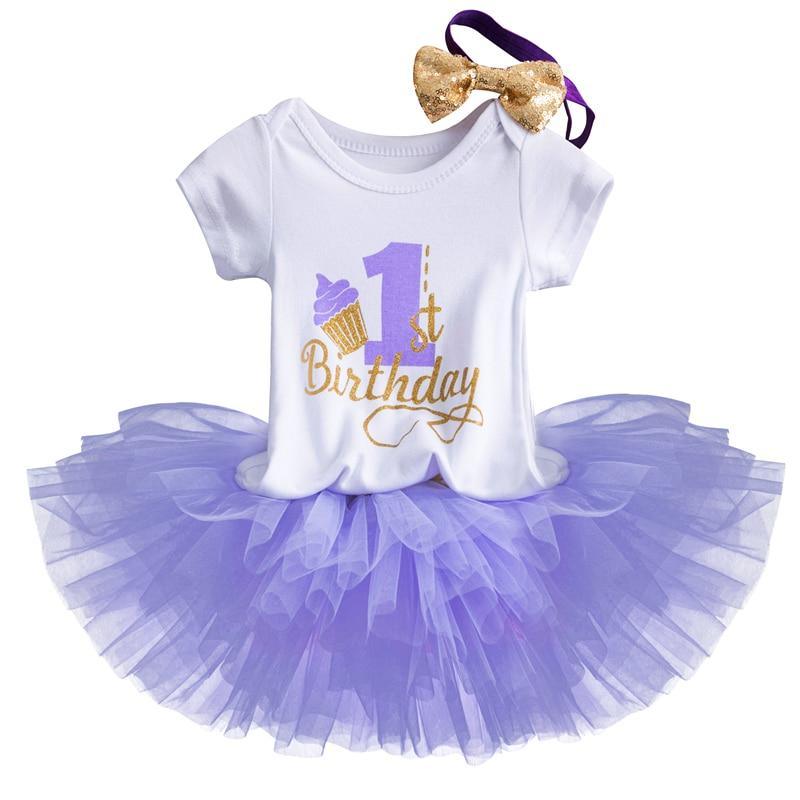 Unicorn Party Dresses For 1 Year Baby Girl Birthday Outfits FOr 1st Birthday Party