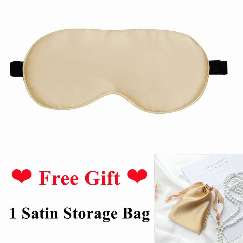 Silk Cotton Padded Eye Mask | Full Cover Light Block