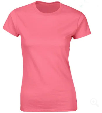 100% Cotton Women's T-Shirts Short Sleeves Solid Color
