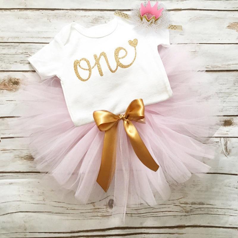 Unicorn Party Dresses For 1 Year Baby Girl Birthday Outfits FOr 1st Birthday Party