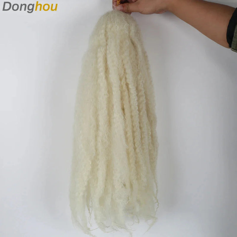 18" Marley Hair for Braids | Afro Kinky Ombre Braiding Hair | Kanekalon Extensions | 30 Strands/Pack