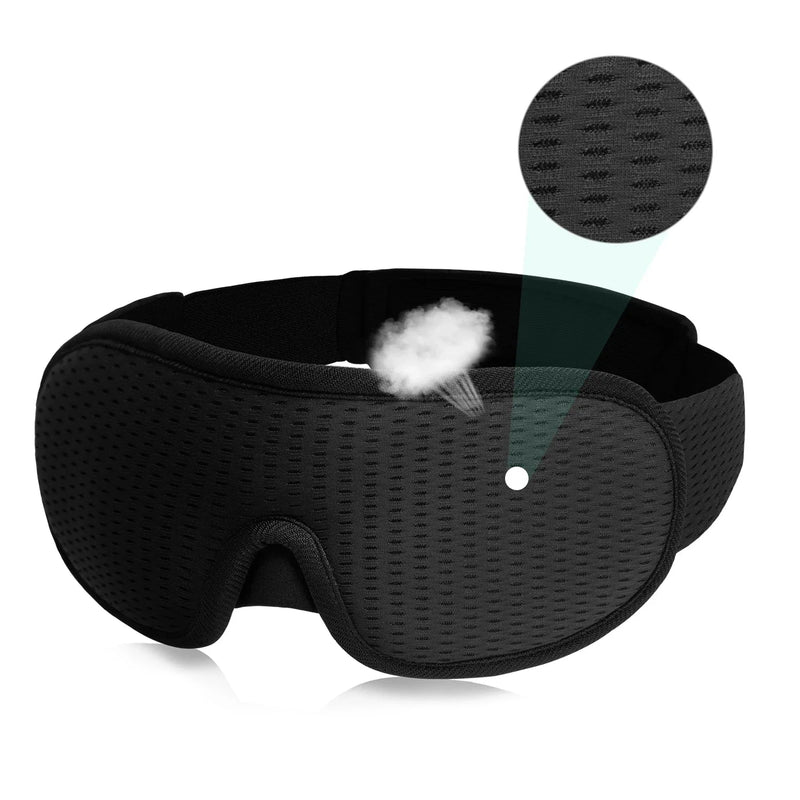3D Sleeping Mask – Soft Padded Eye Shade with Light Blockout