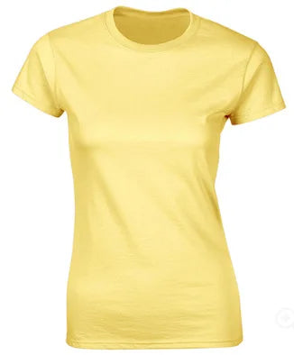100% Cotton Women's T-Shirts Short Sleeves Solid Color