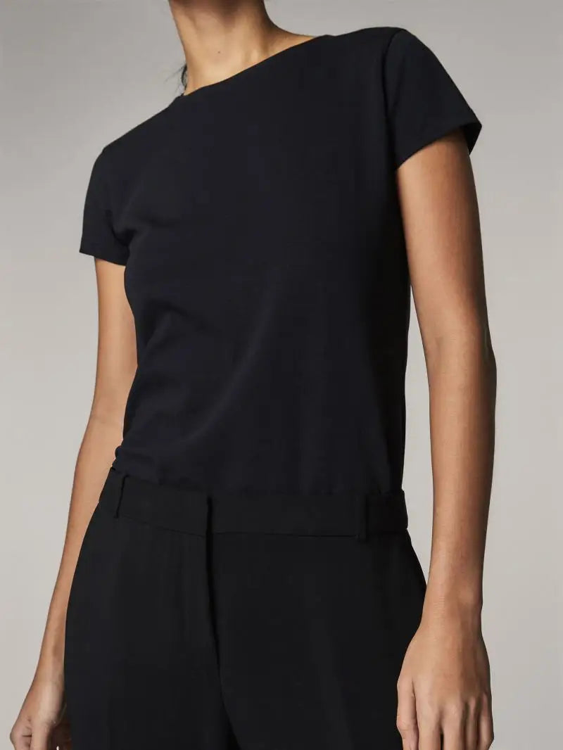 100% Cotton Women's T-Shirts Short Sleeves Solid Color