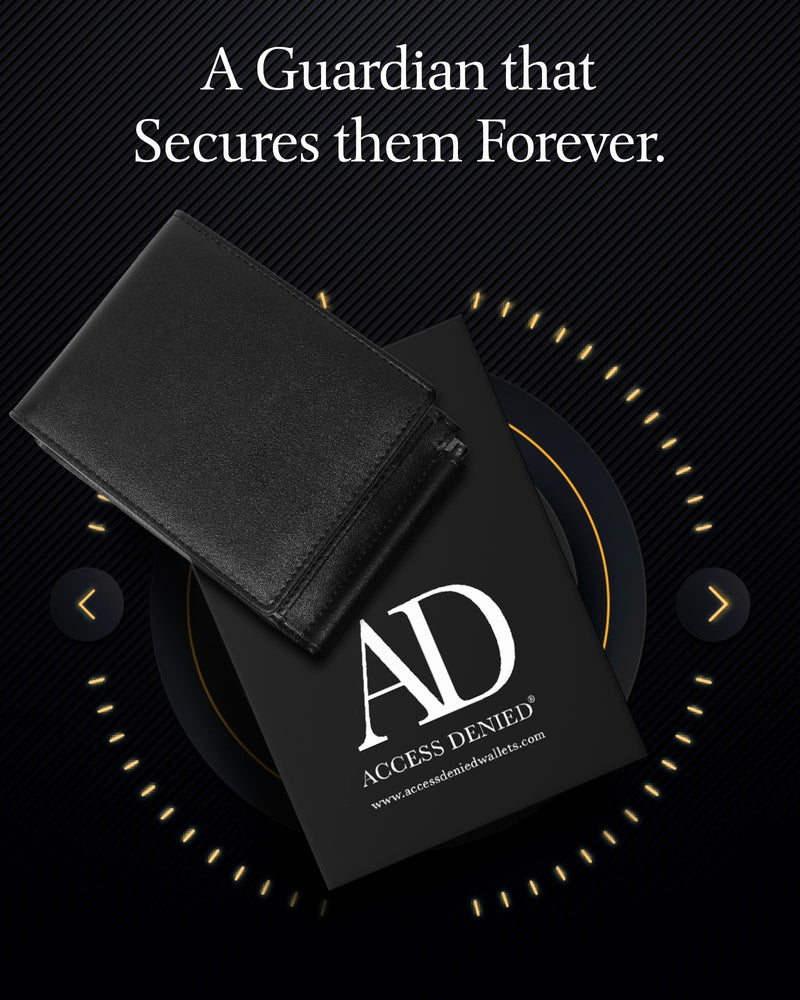 Leather Trifold Wallet – Removable Money Clip